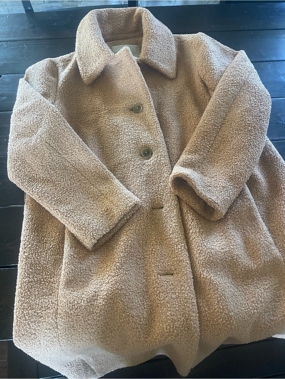 Amazon Women's Teddy Jacket in Camel Brown